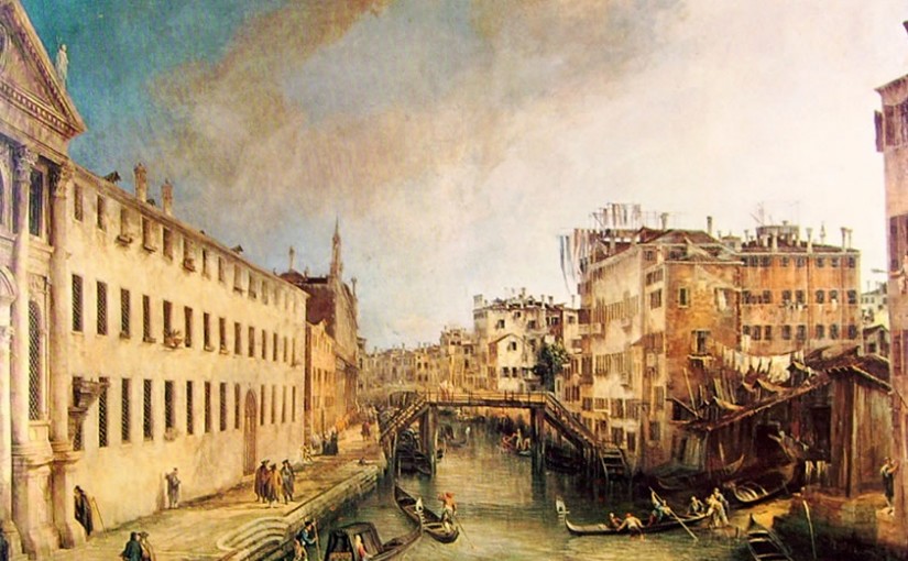 Canaletto: Rio dei mendicanti, cm. 200, Milano, collezione privata.